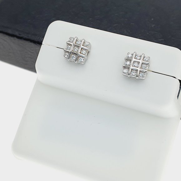 "925 sterling silver luxury CZ earrings for women/girls, Best for gift, RJUS2205 - Picture 2 of 10